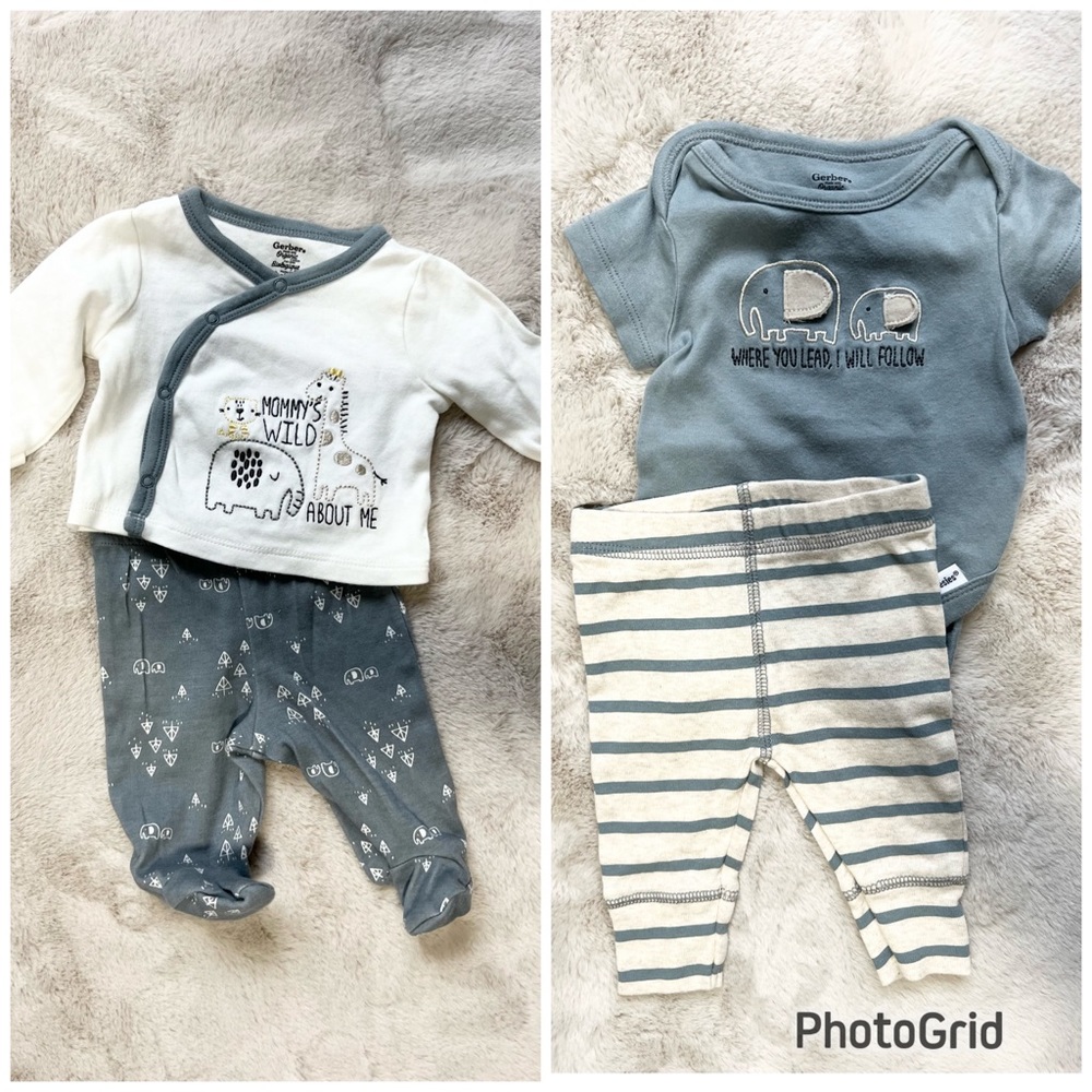 Gerber Organic Elephant 4 Piece Set